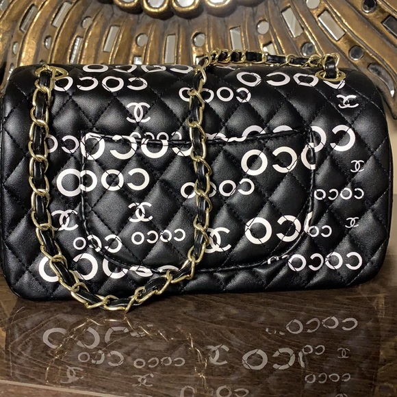 Chanel COCO Logo Medium Double Flap Classic - Picture 10 of 14
